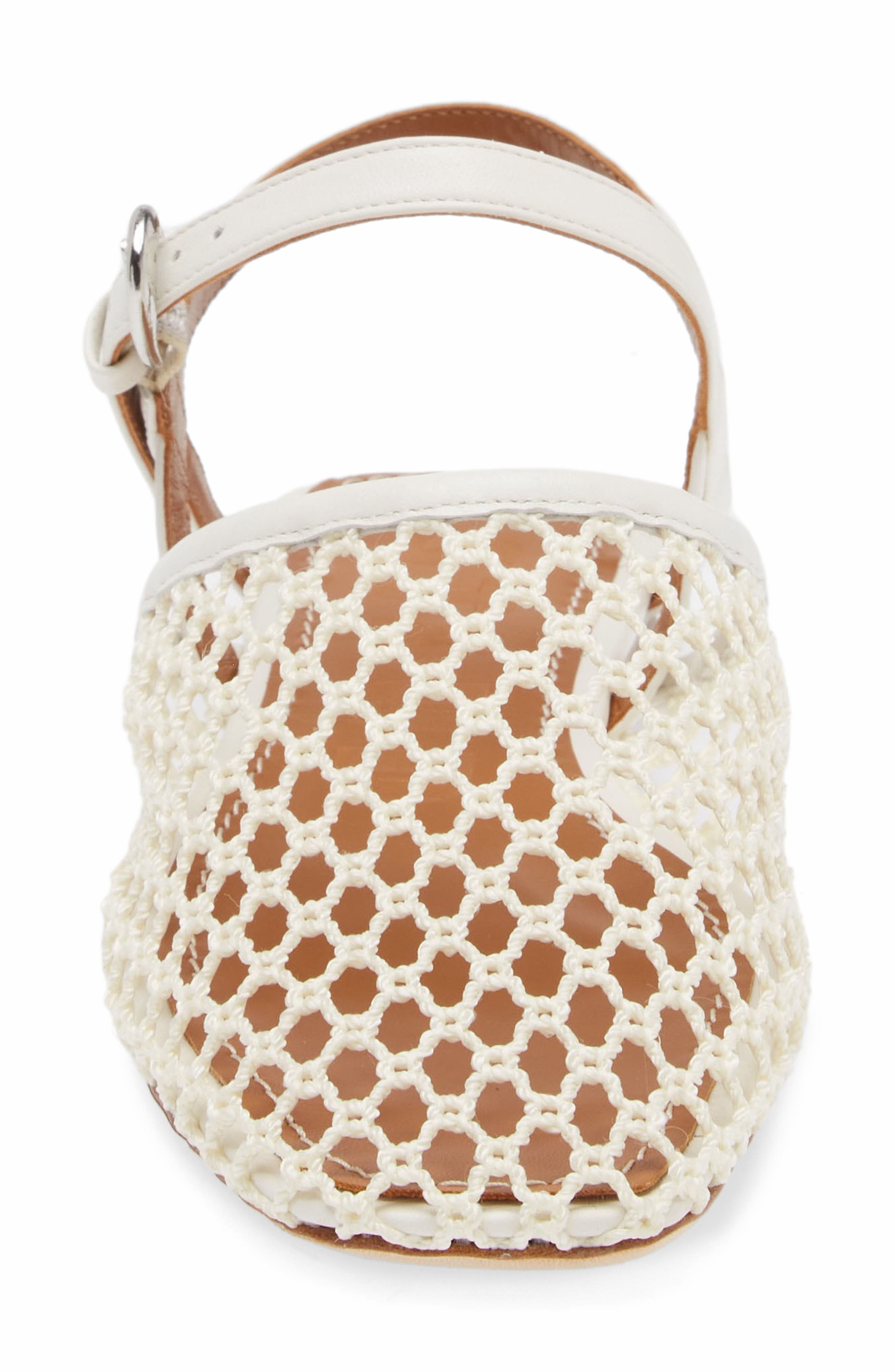 STAUD Rete Slingback Flat in Paper Netting at Nordstrom - 4