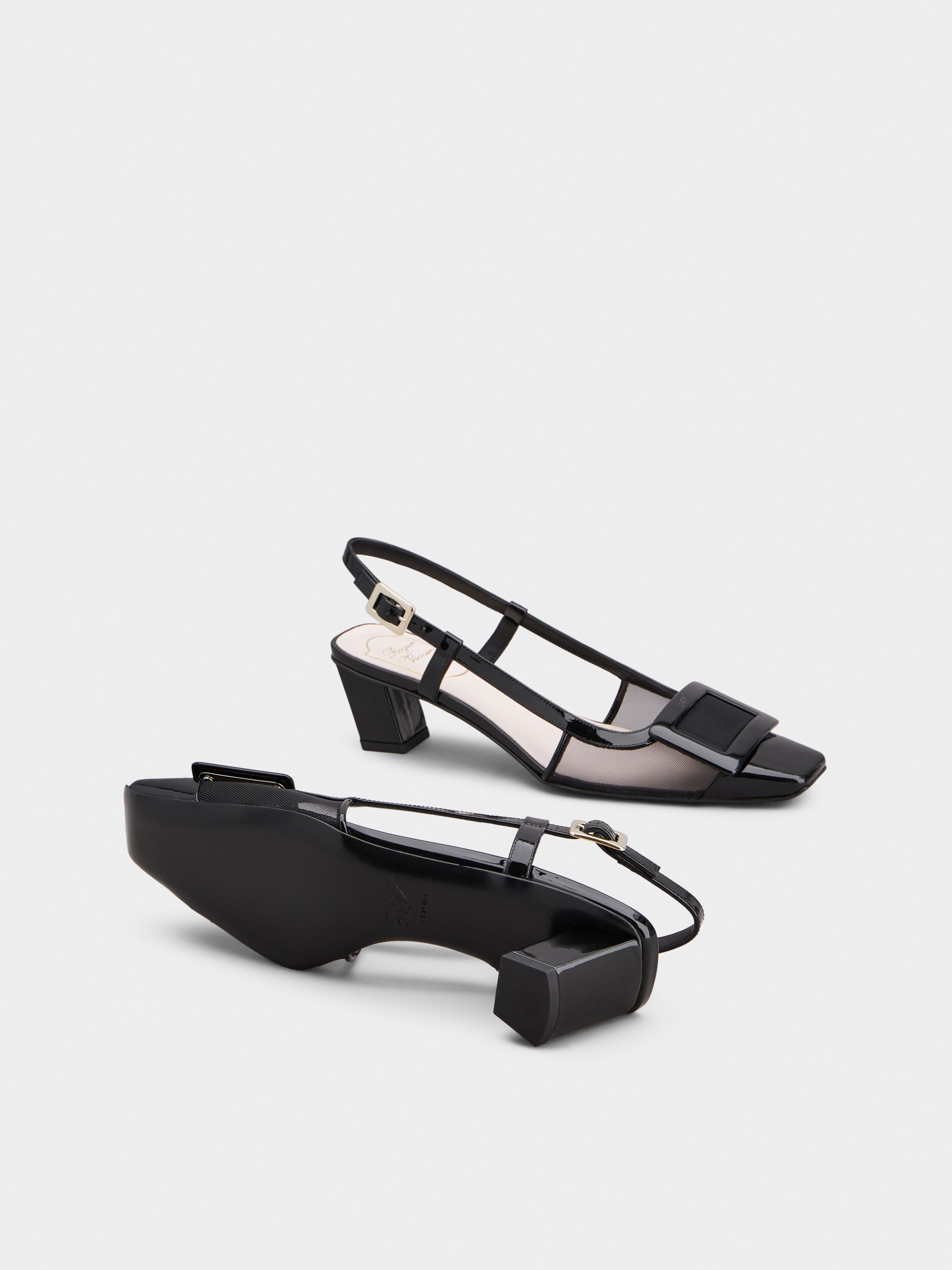 Belle Vivier Slingback Pumps in patent leather - 6