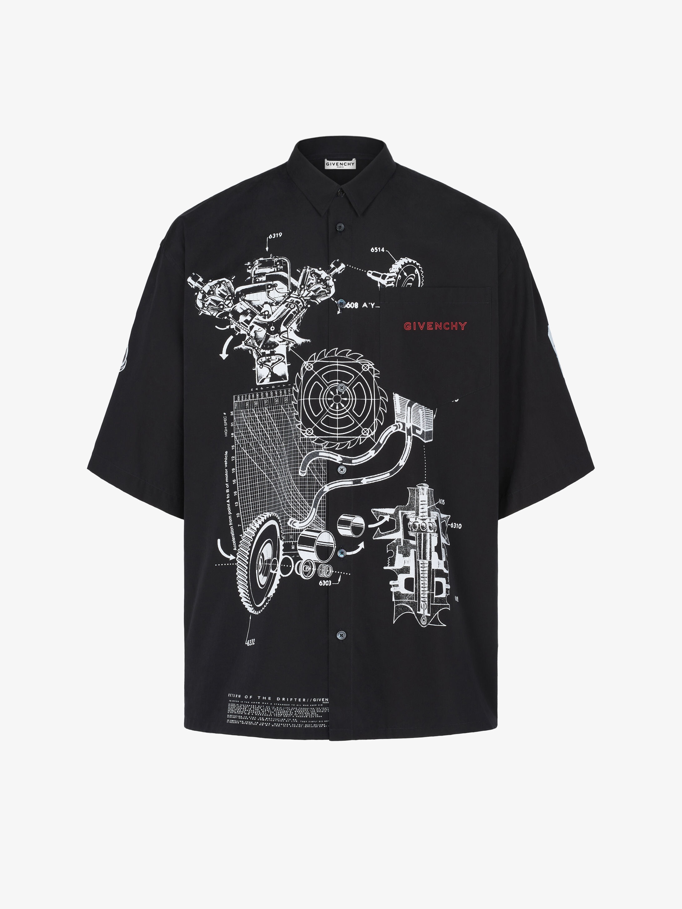 GIVENCHY Schematics shirt in cotton - 1