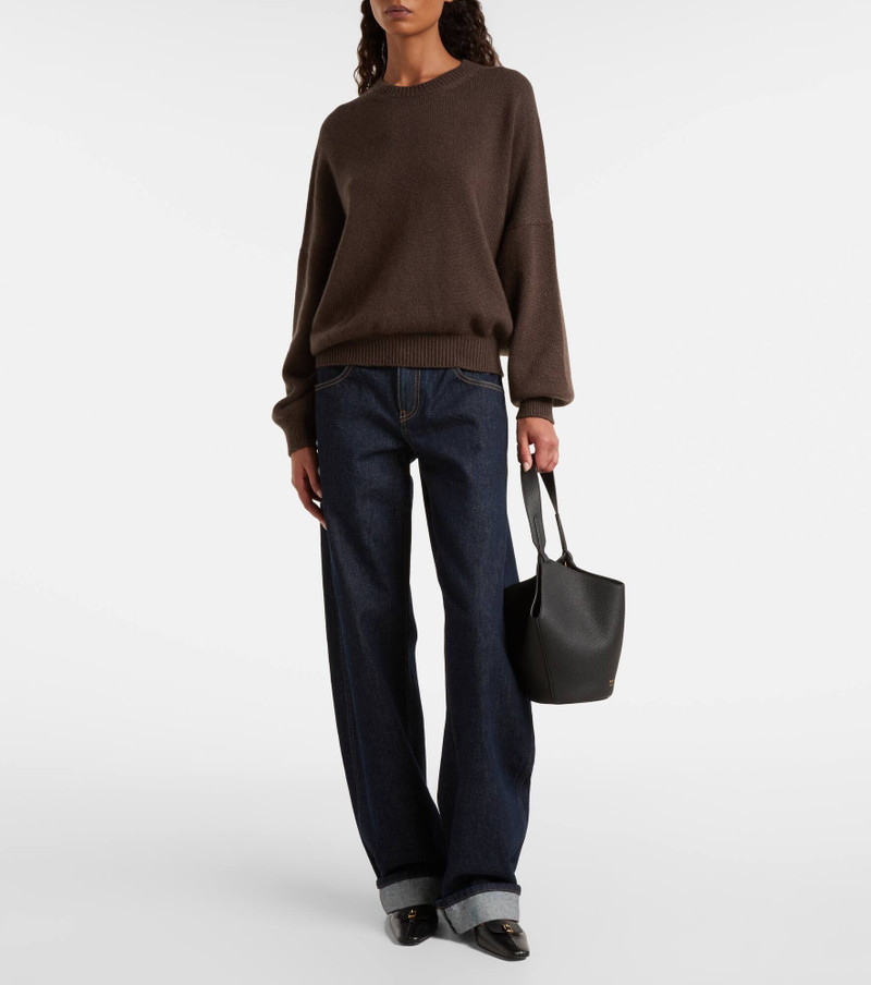 KHAITE Lotus Mini leather tote bag outlook