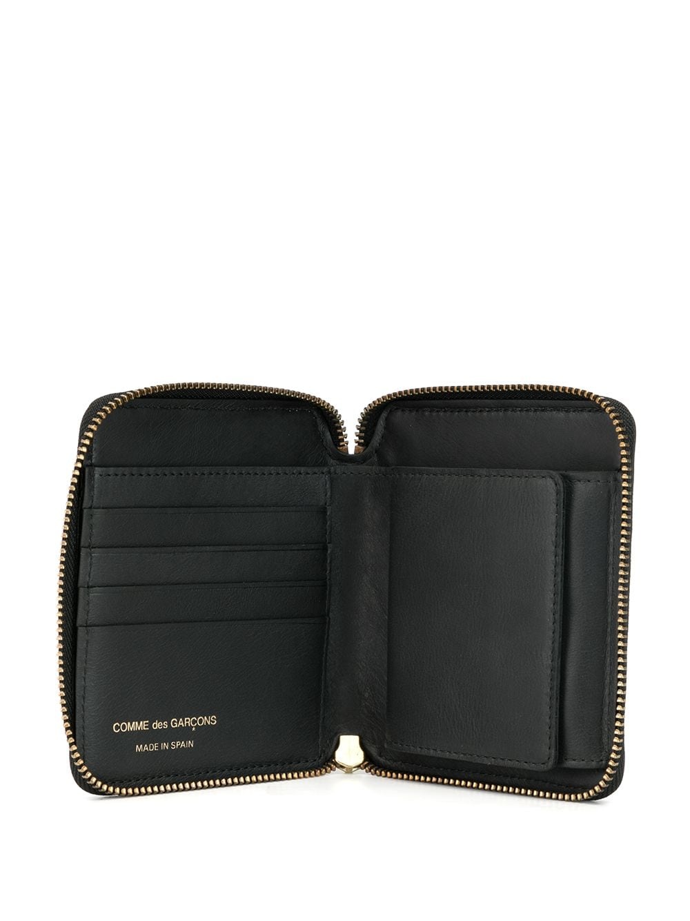 vertical stitch detail zipped wallet - 3