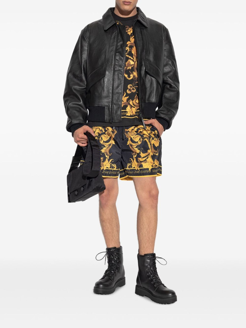 VERSACE JEANS COUTURE baroque-print drawstring shorts outlook