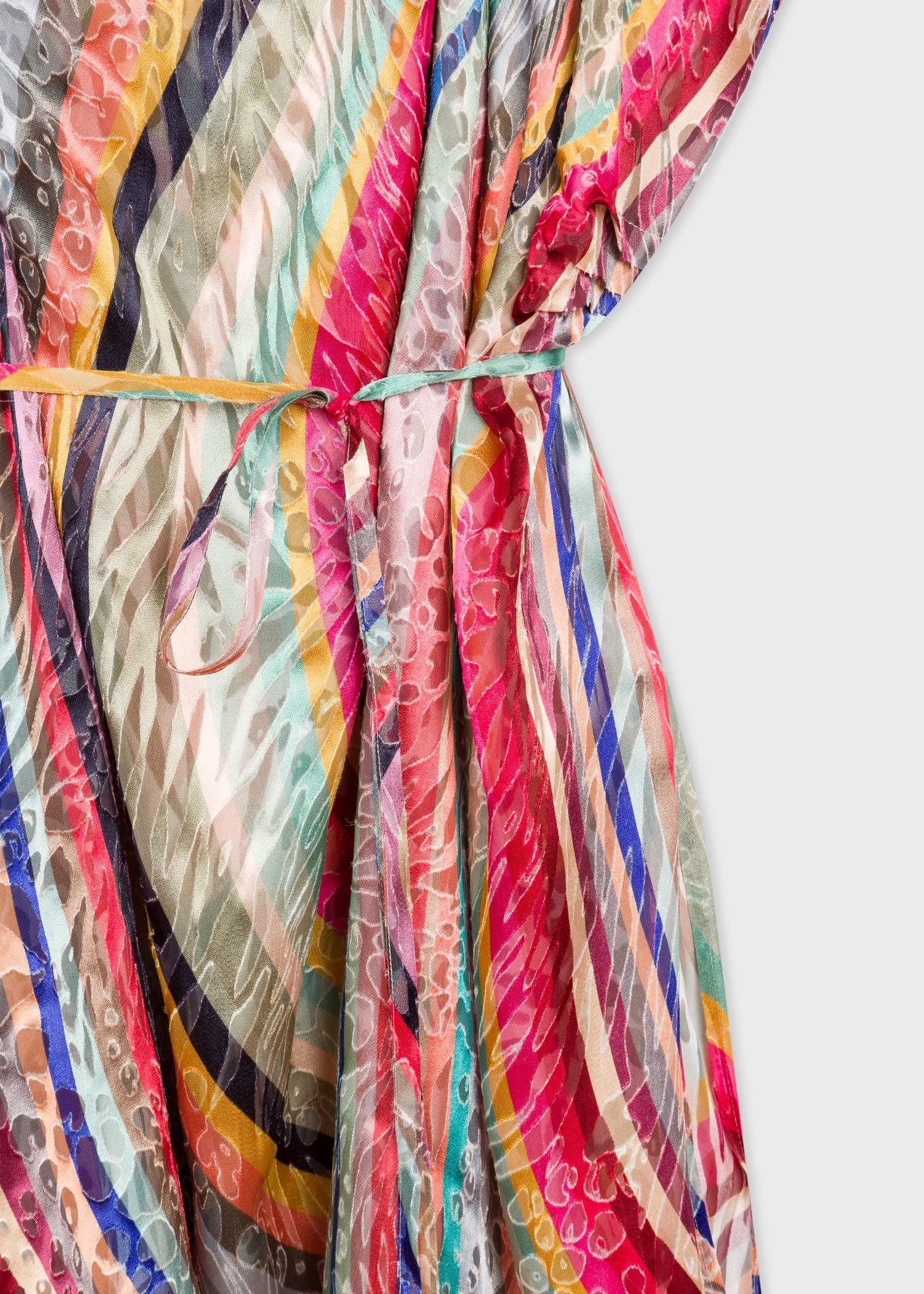'Zebra & Swirl' Silk-Blend Kaftan - 3
