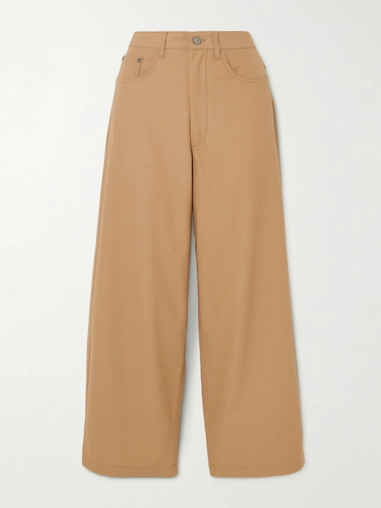 Massive Organic Cotton-twill Wide-leg Pants - 1