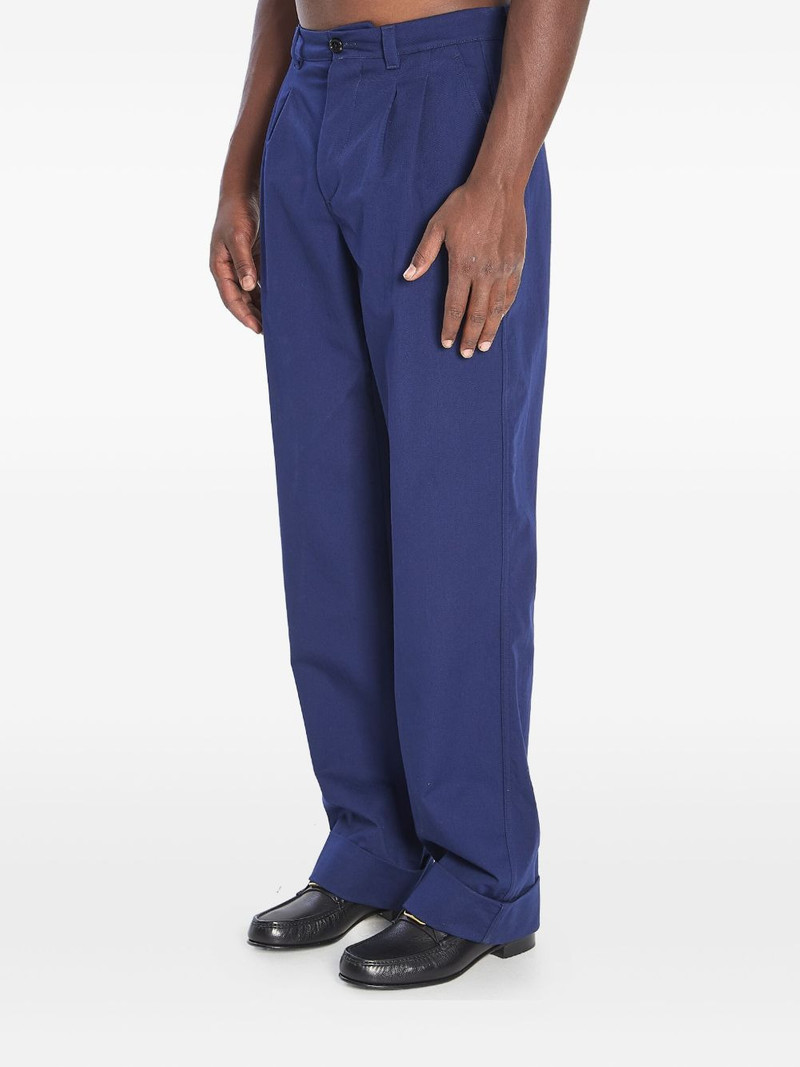 pleat cotton trousers 3