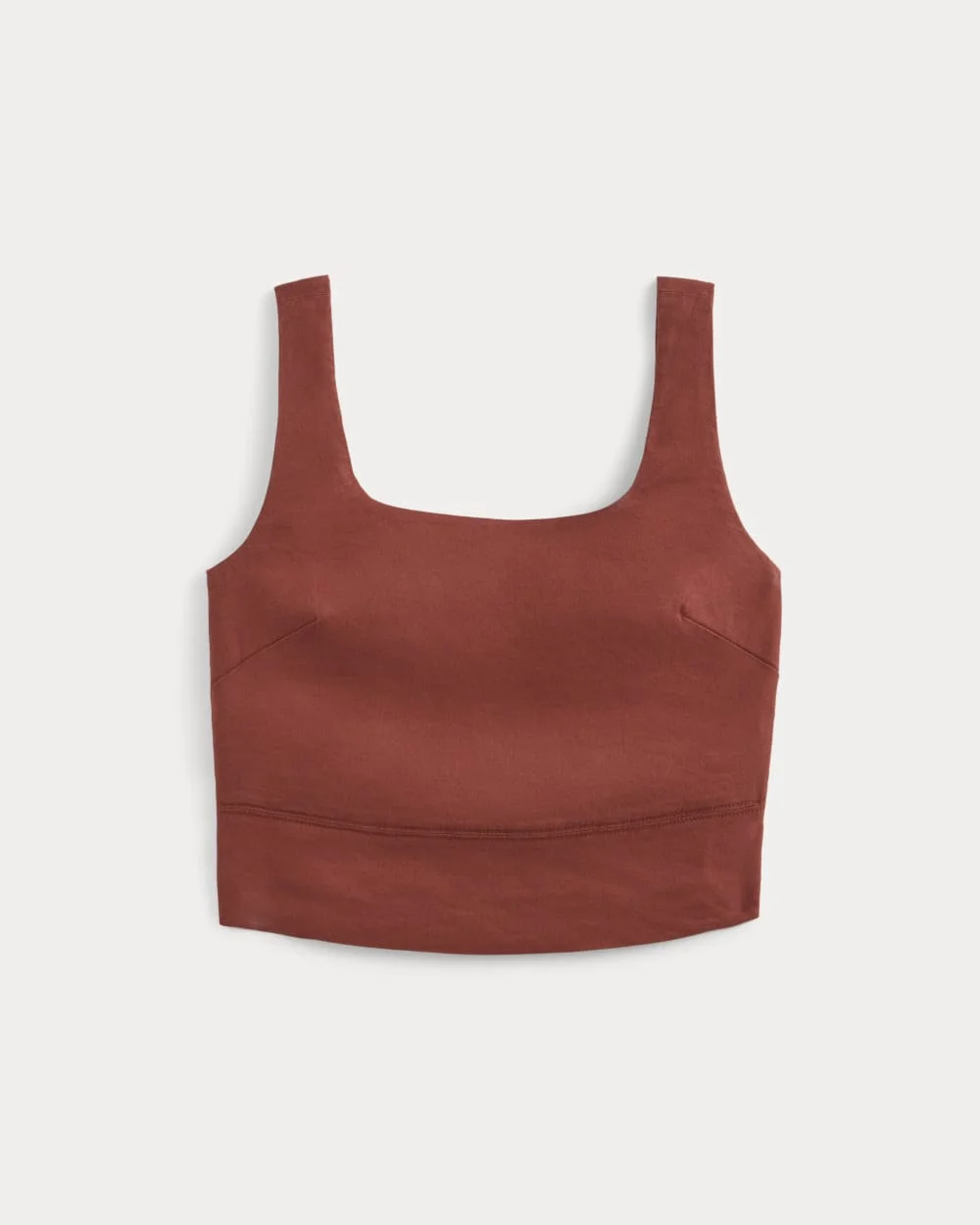 SQUARE TANK IN STRETCH LINEN - 1