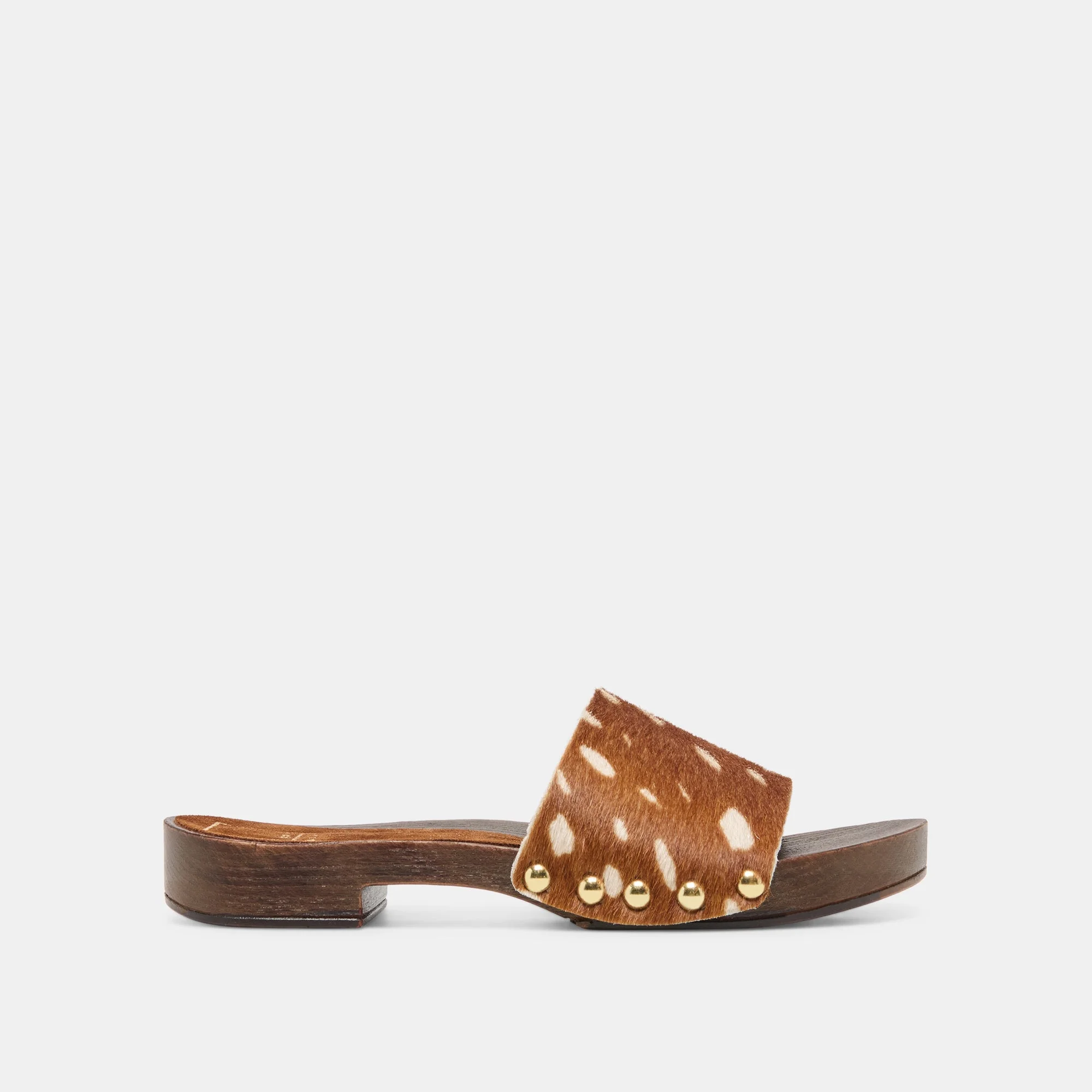 SYMONE SANDALS CHESTNUT CALF HAIR - 1