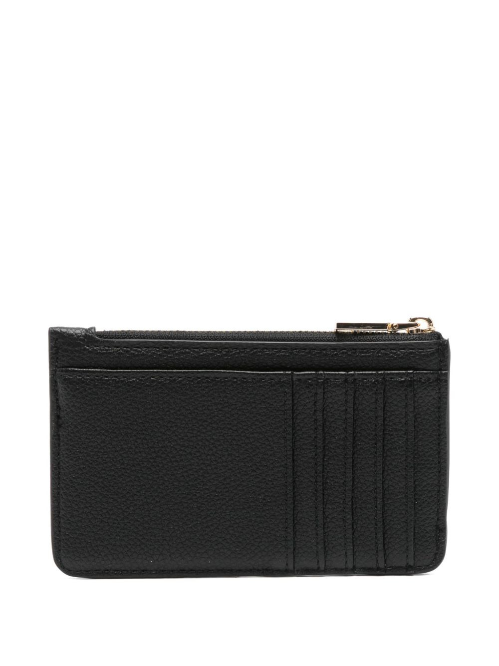 logo-plaque zip-fastening cardholder - 2