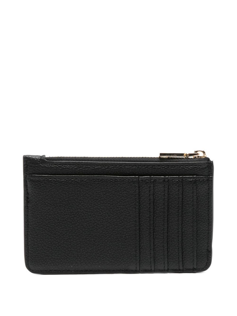Moschino logo-plaque zip-fastening cardholder outlook