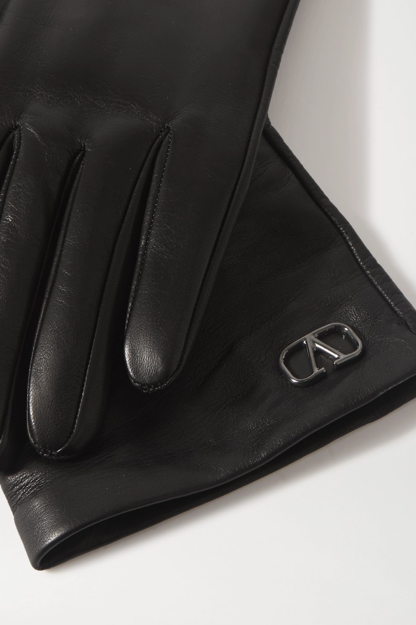 Valentino Garavani embellished leather gloves - 3