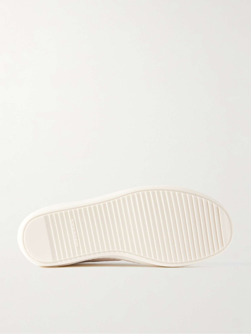 Vintage Suede-Trimmed Canvas High-Top Sneakers 3