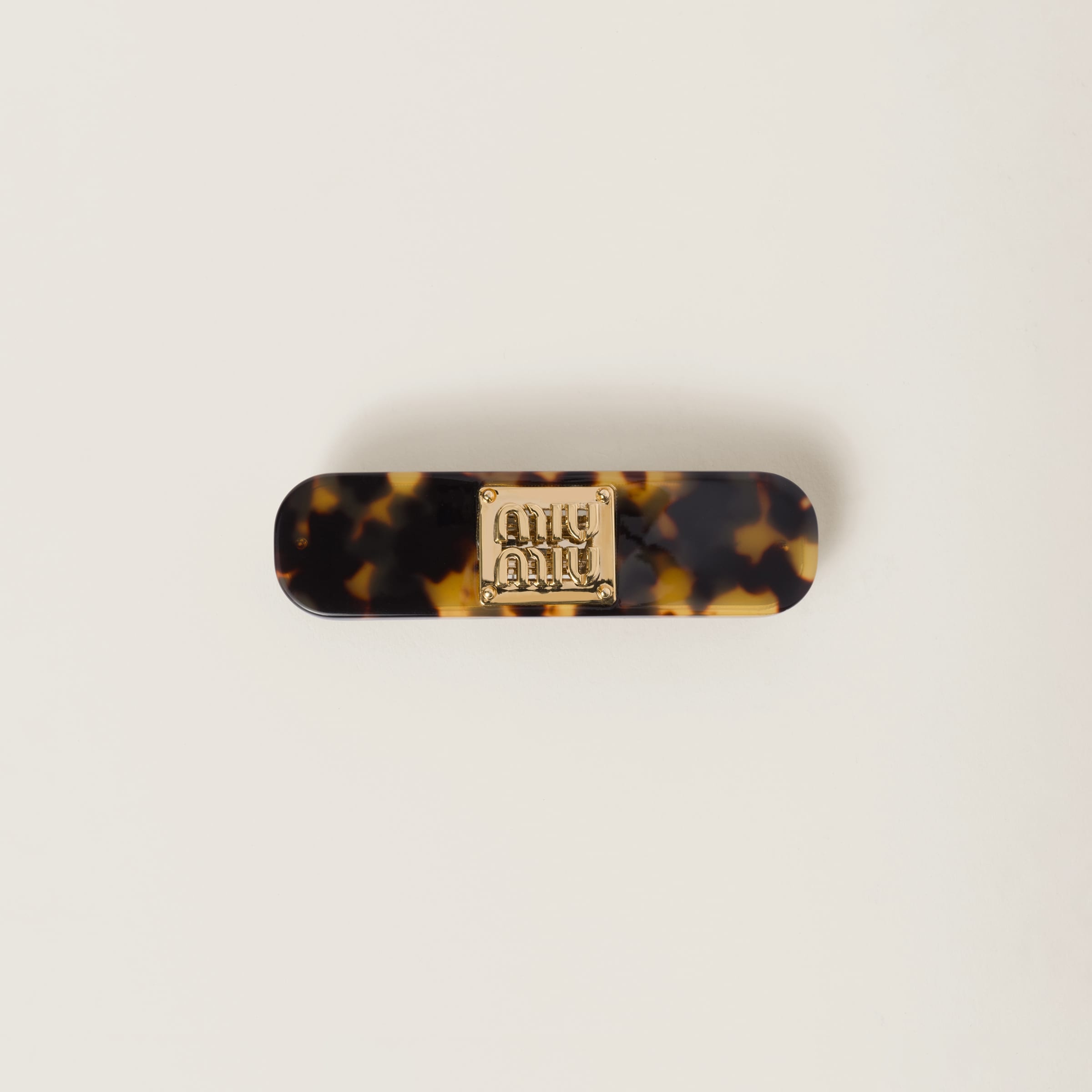 Plexiglas and metal hair clip - 1