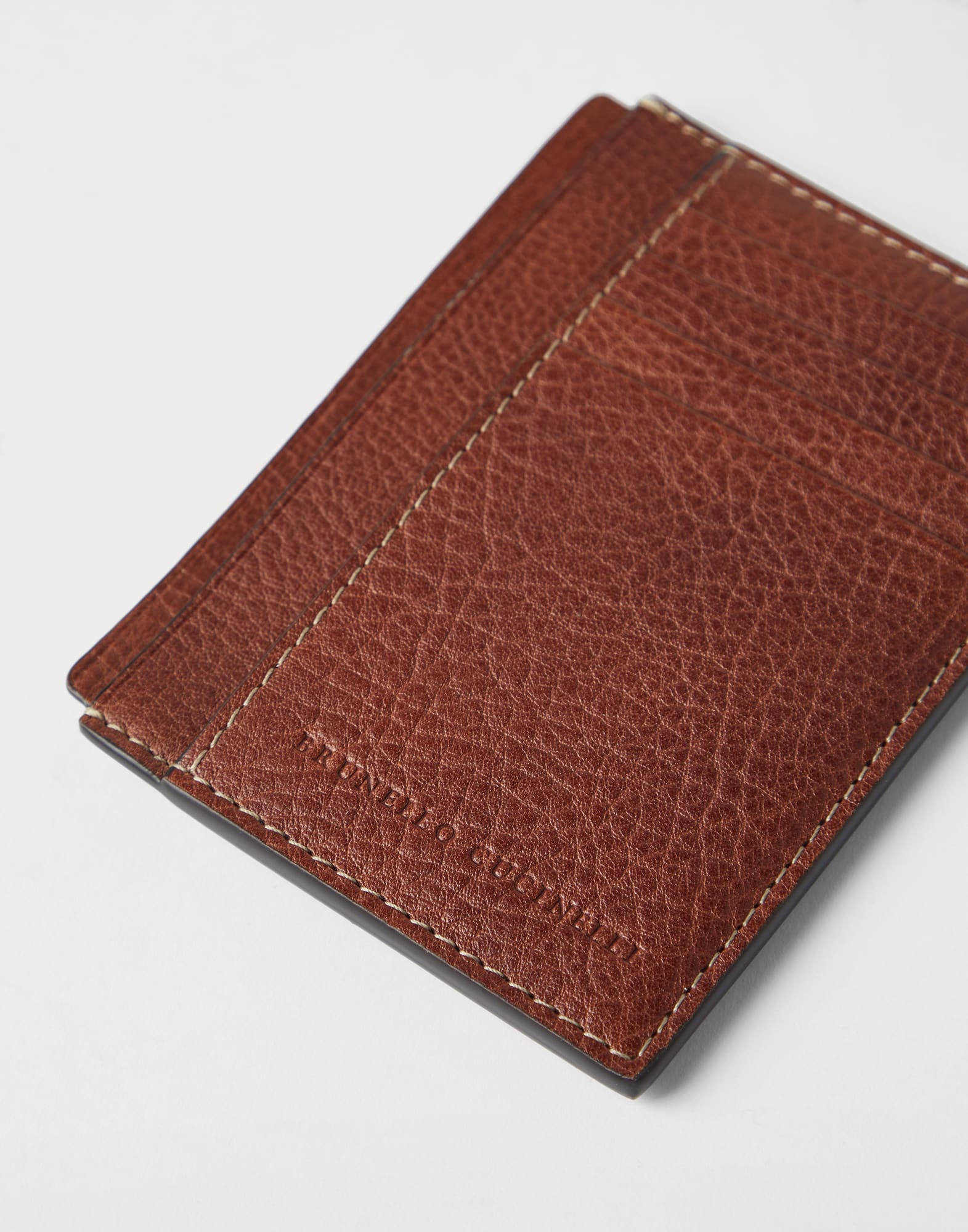 Grained calfskin slim card holder - 3