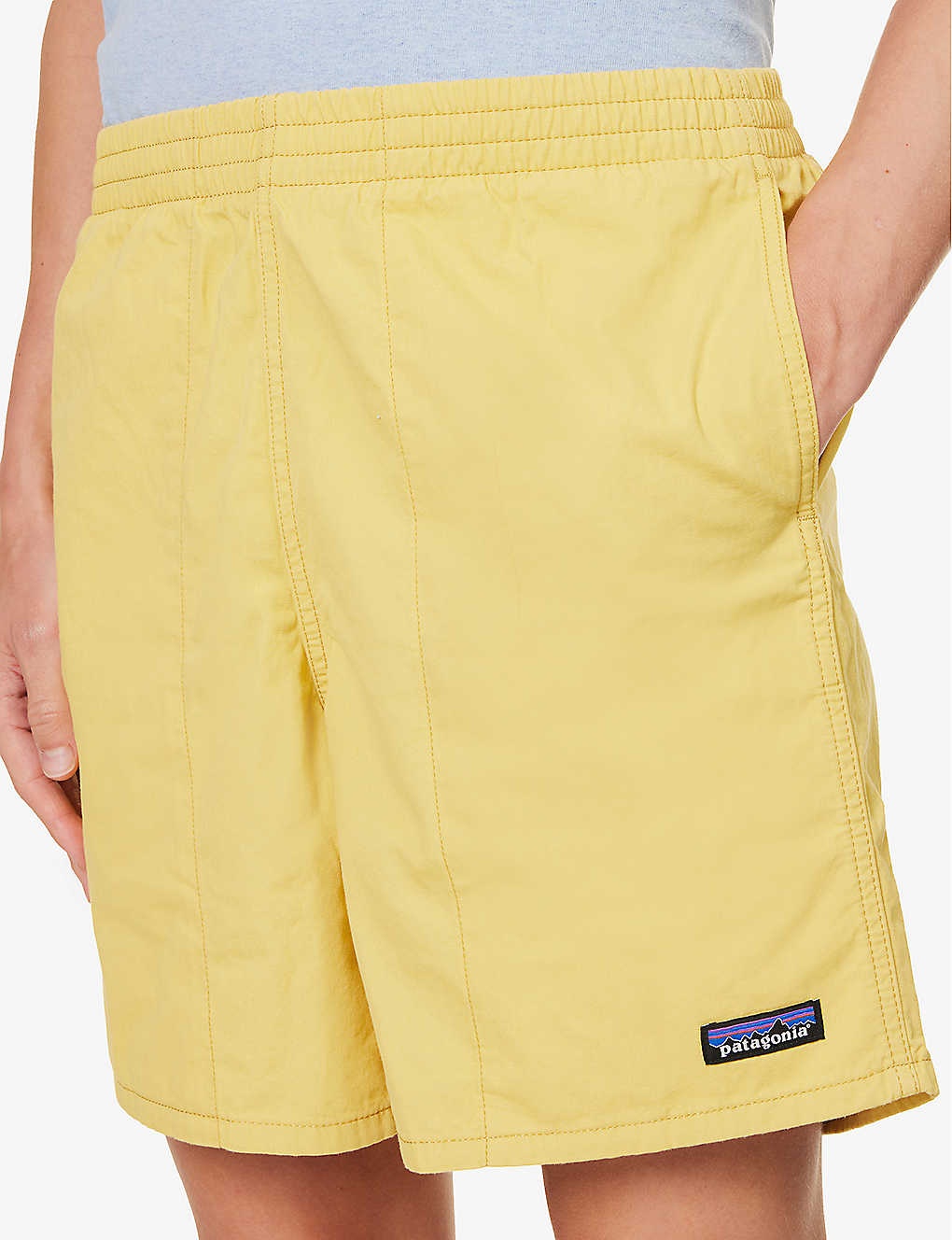 Funhuggers brand-patch cotton-canvas shorts - 5