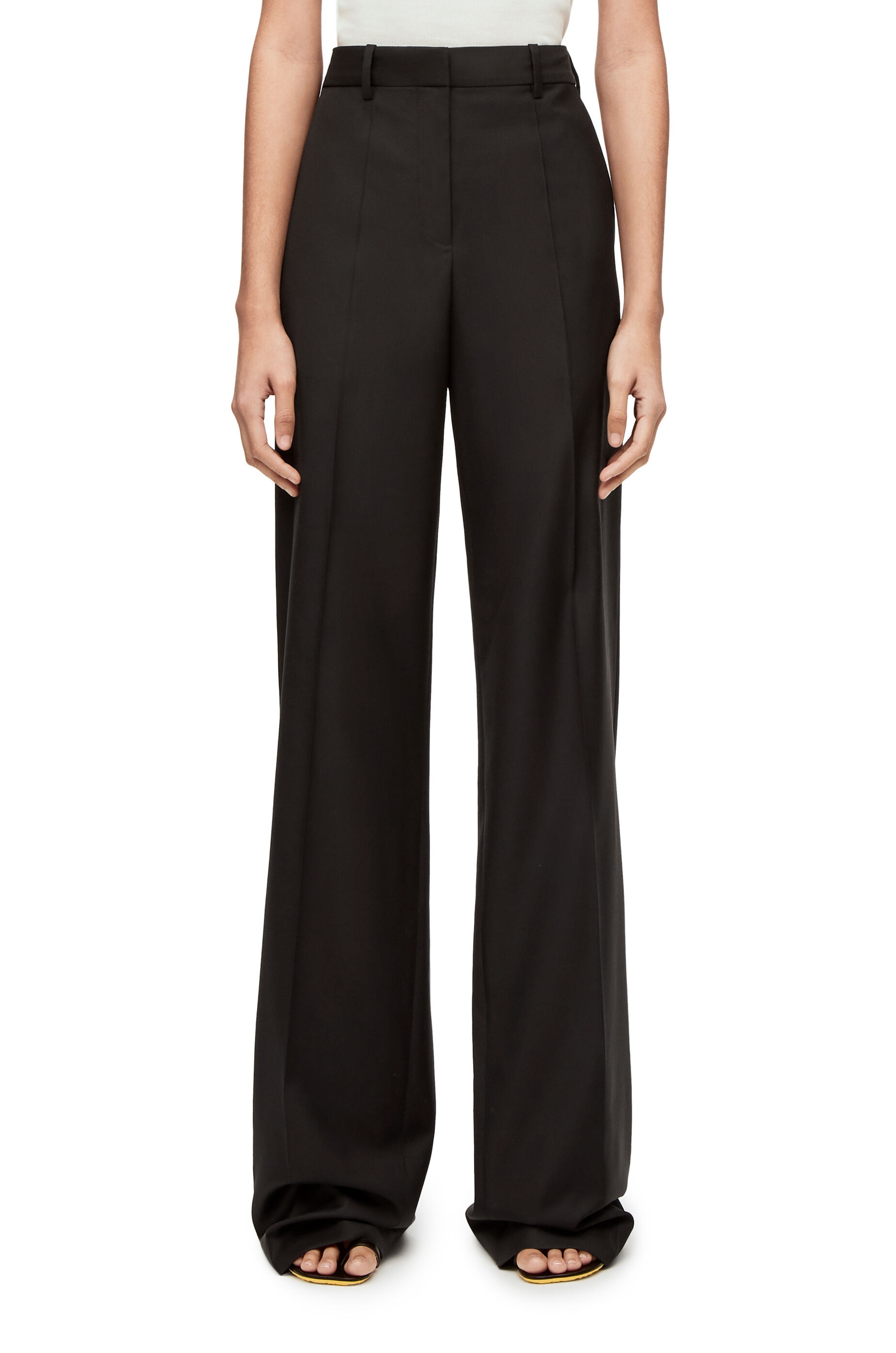 Tailored trousers in wool twill - 3