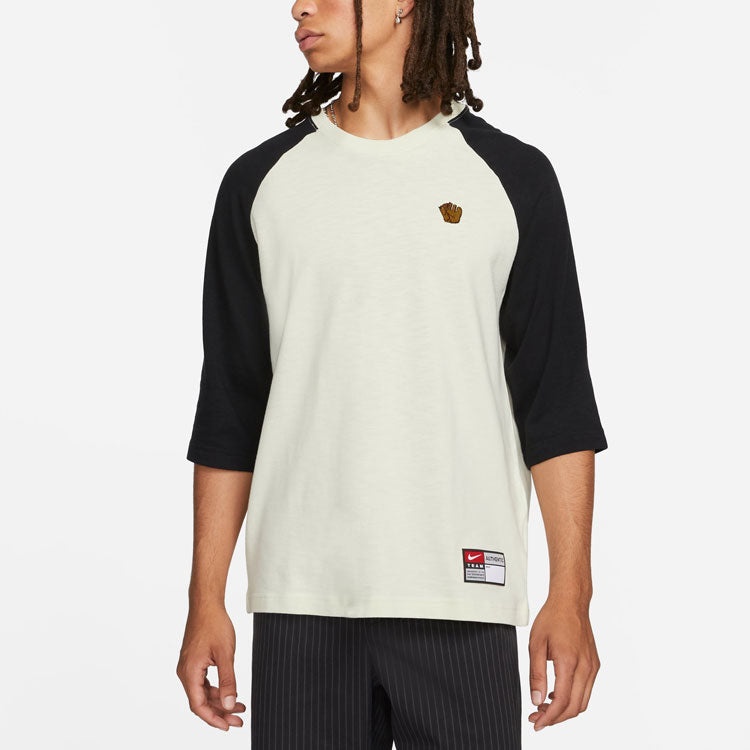 Nike SB Colorblock Round Neck Pullover Three-Quarter Sleeve T-Shirt Unisex Gray DV1726-050 - 4