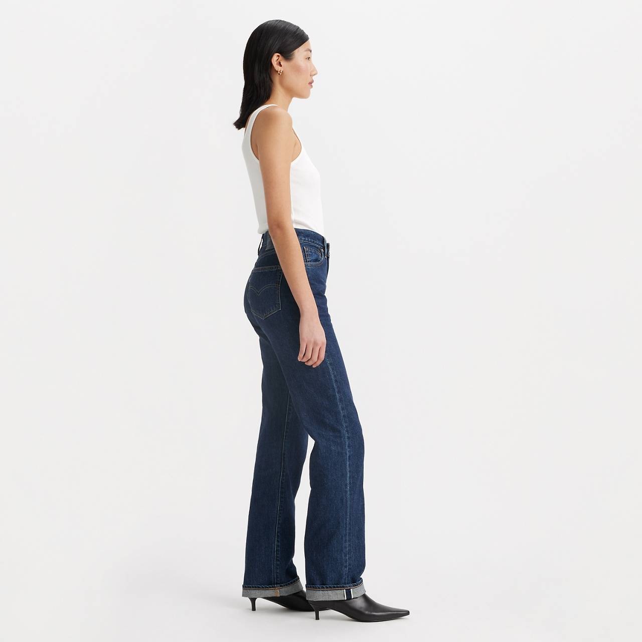 LEVI'S® WOMEN'S JAPANESE SELVEDGE PLANK STRAIGHT JEANS - 6