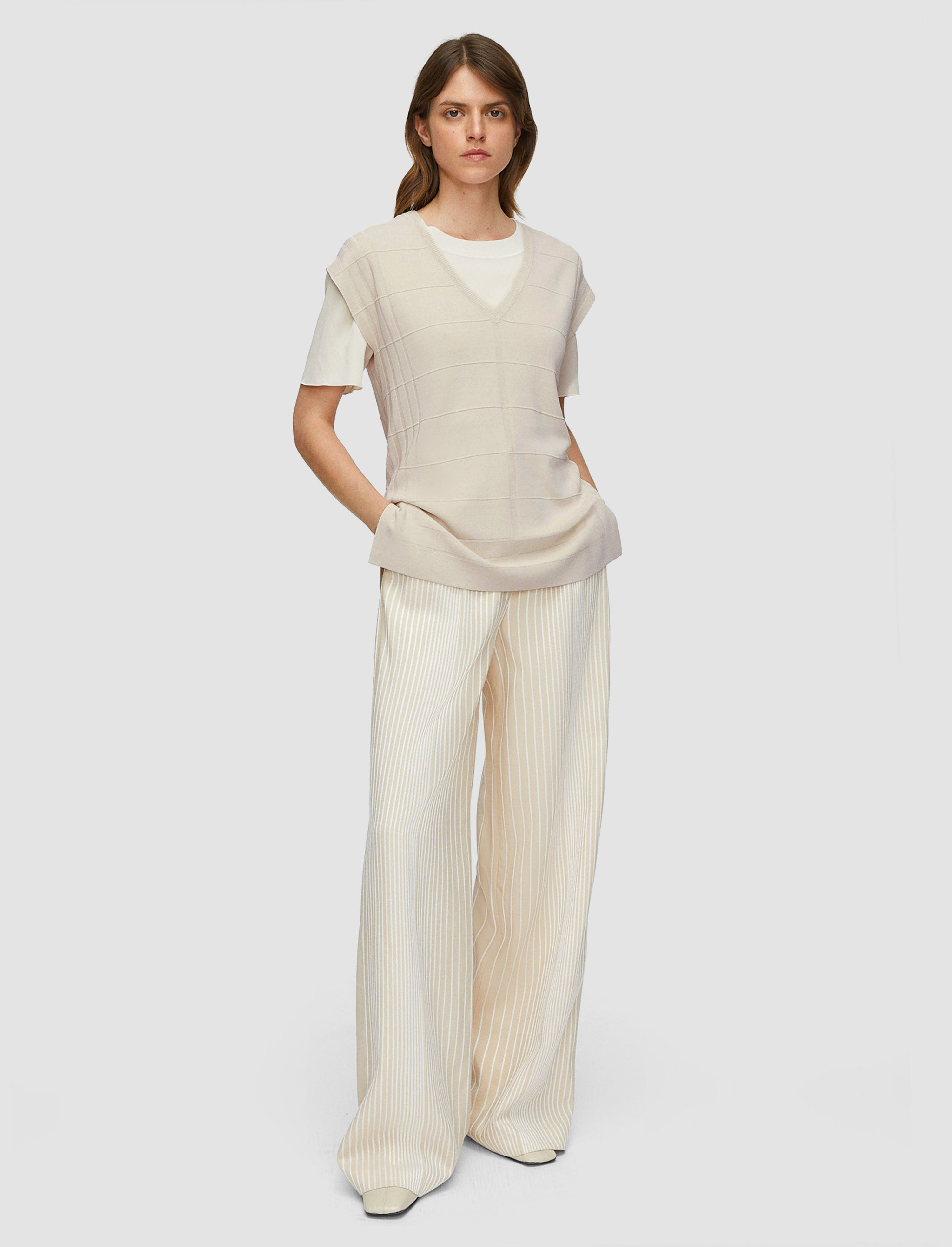 Viscose Grid Knit Top - 2