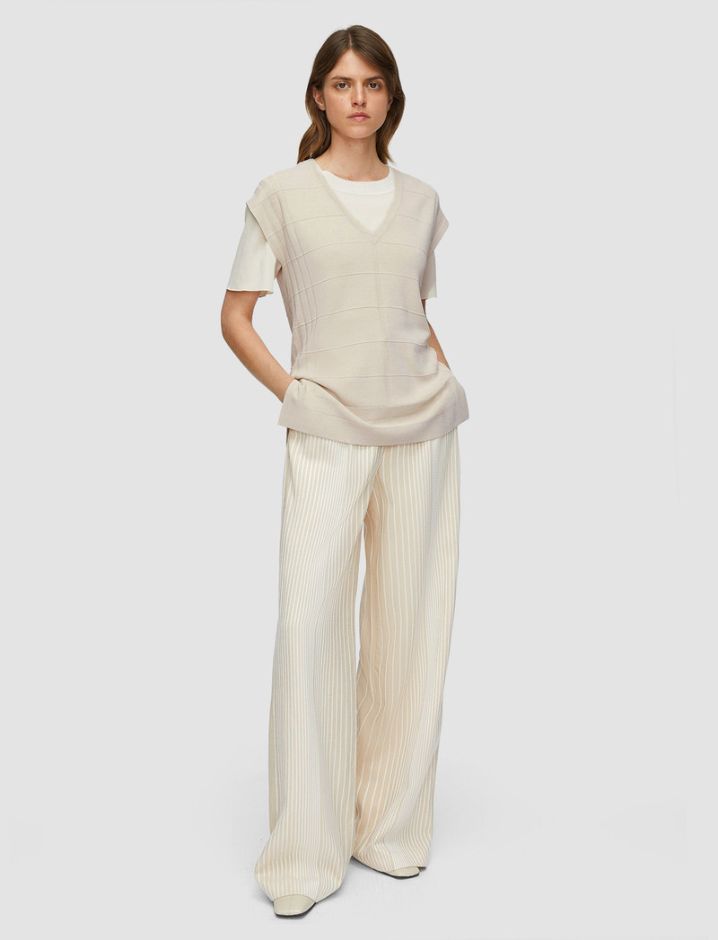 JOSEPH Viscose Grid Knit Top outlook