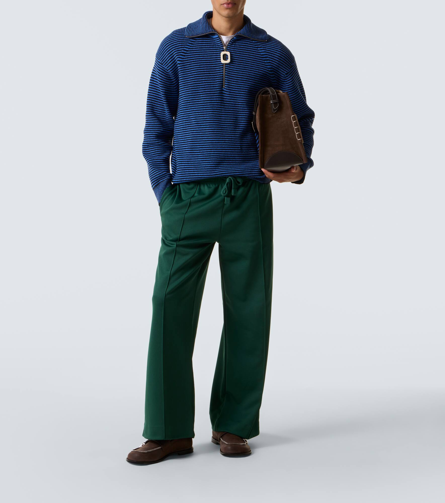 Striped half-zip sweater - 2