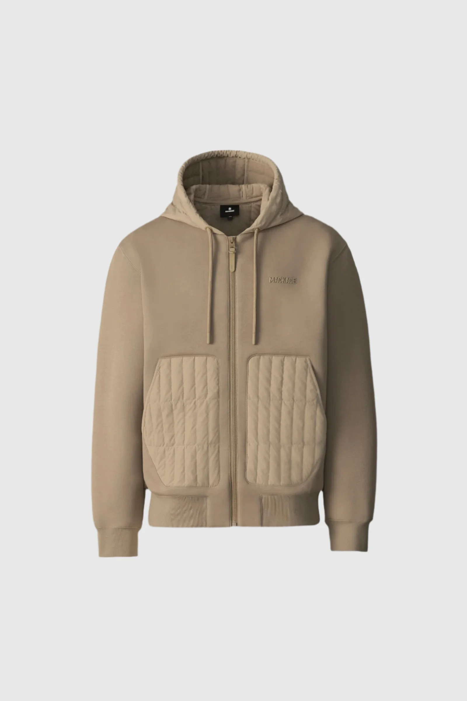 CRUZ Zip-up Hybrid vertical quilt hoodie - 1