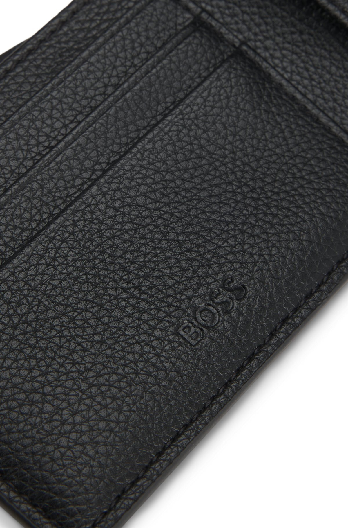 GRAINED FAUX-LEATHER WALLET WITH LOGO AND SIGNATURE STRIPE - 3