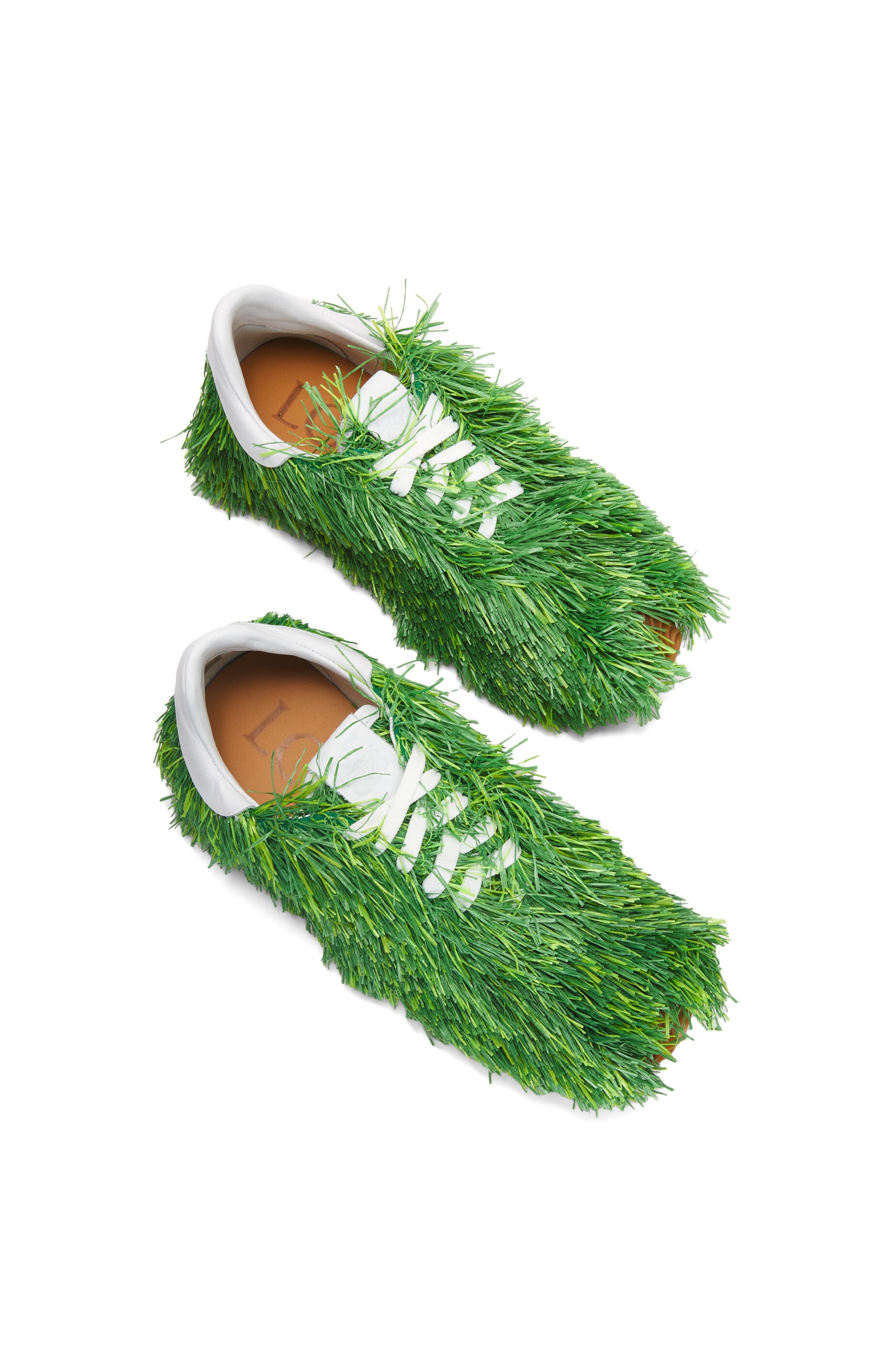 Grass sneaker in   canvas and raffia - 3