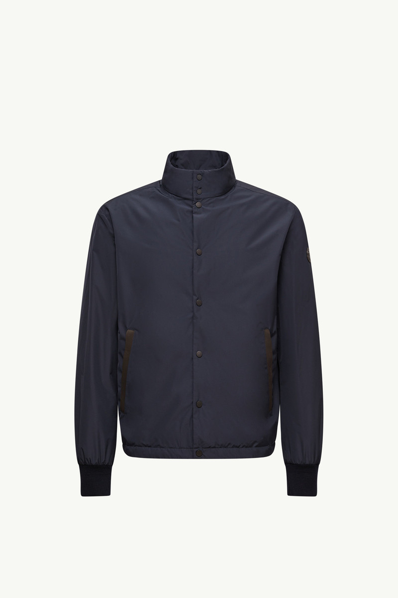 Lanques Leather-Trimmed Short Down Jacket 1