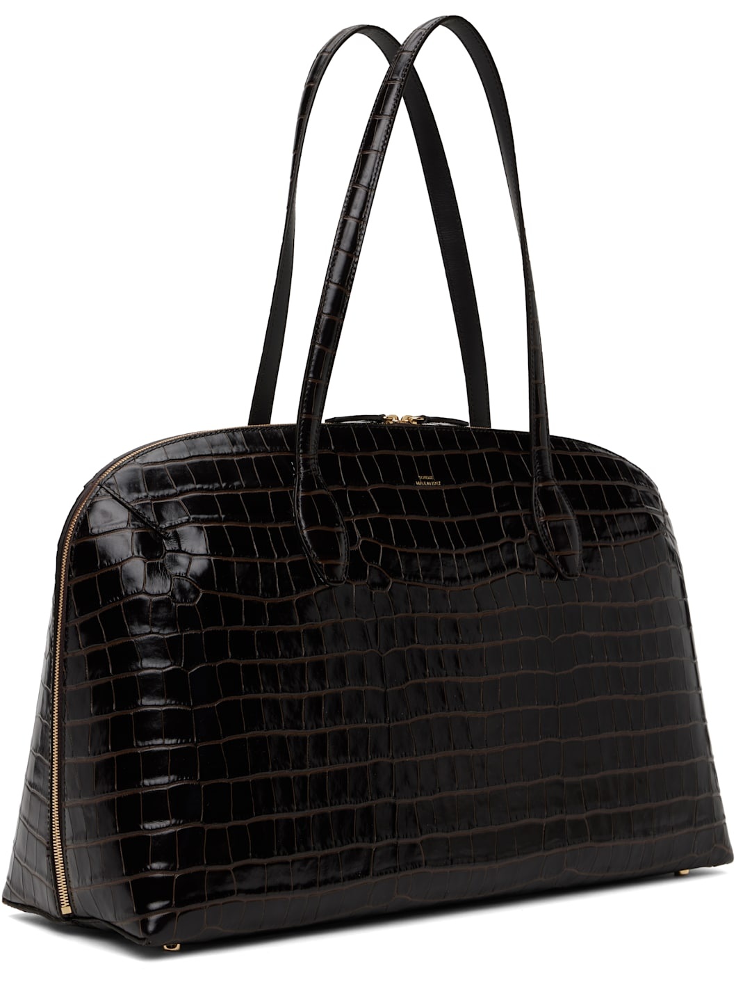 Brown Croco-Embossed Day Tote - 2