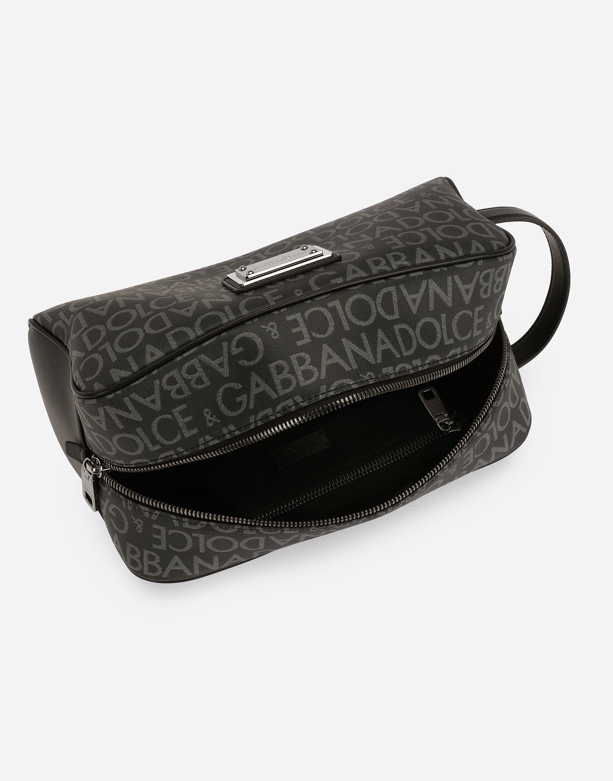 Coated jacquard toiletry bag - 4