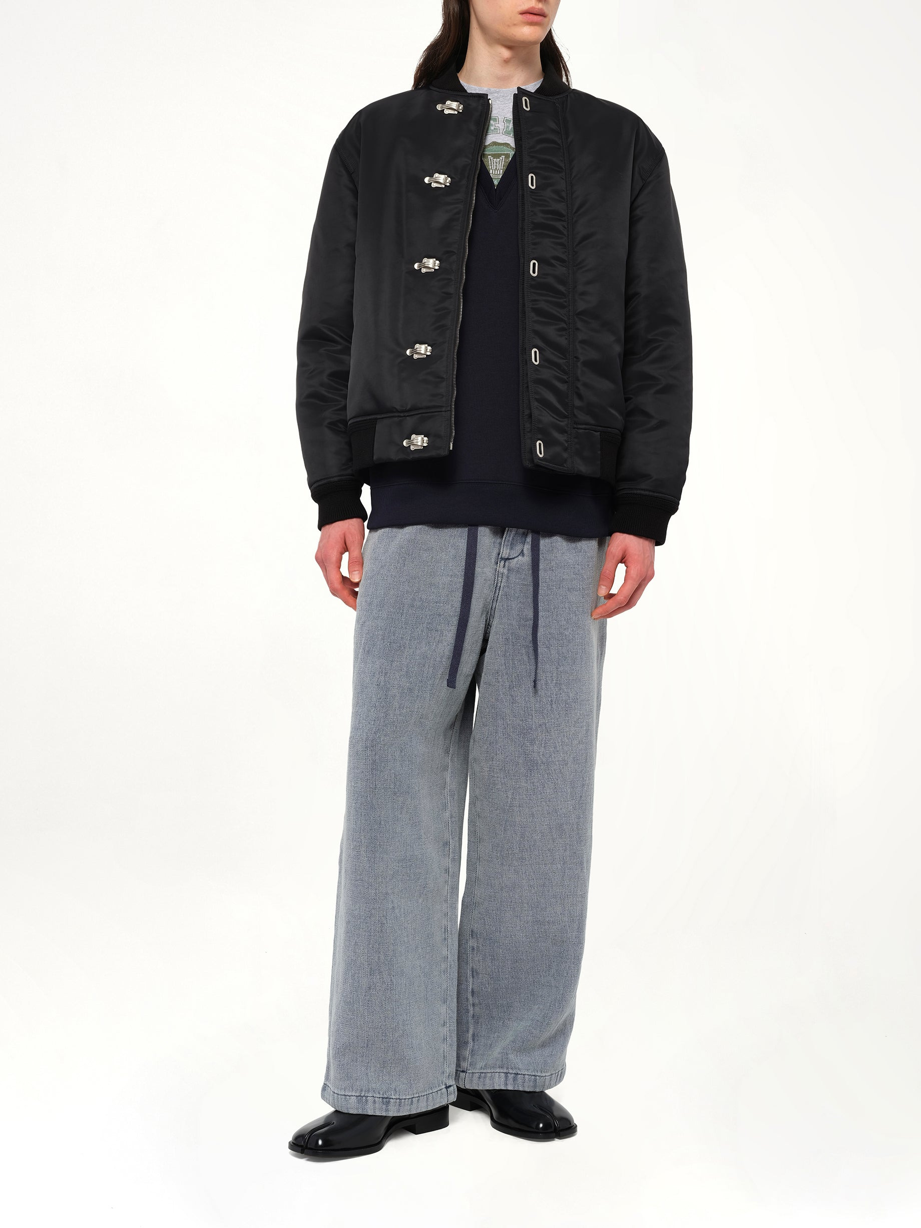 Metal Clip Jacket in Black - 4