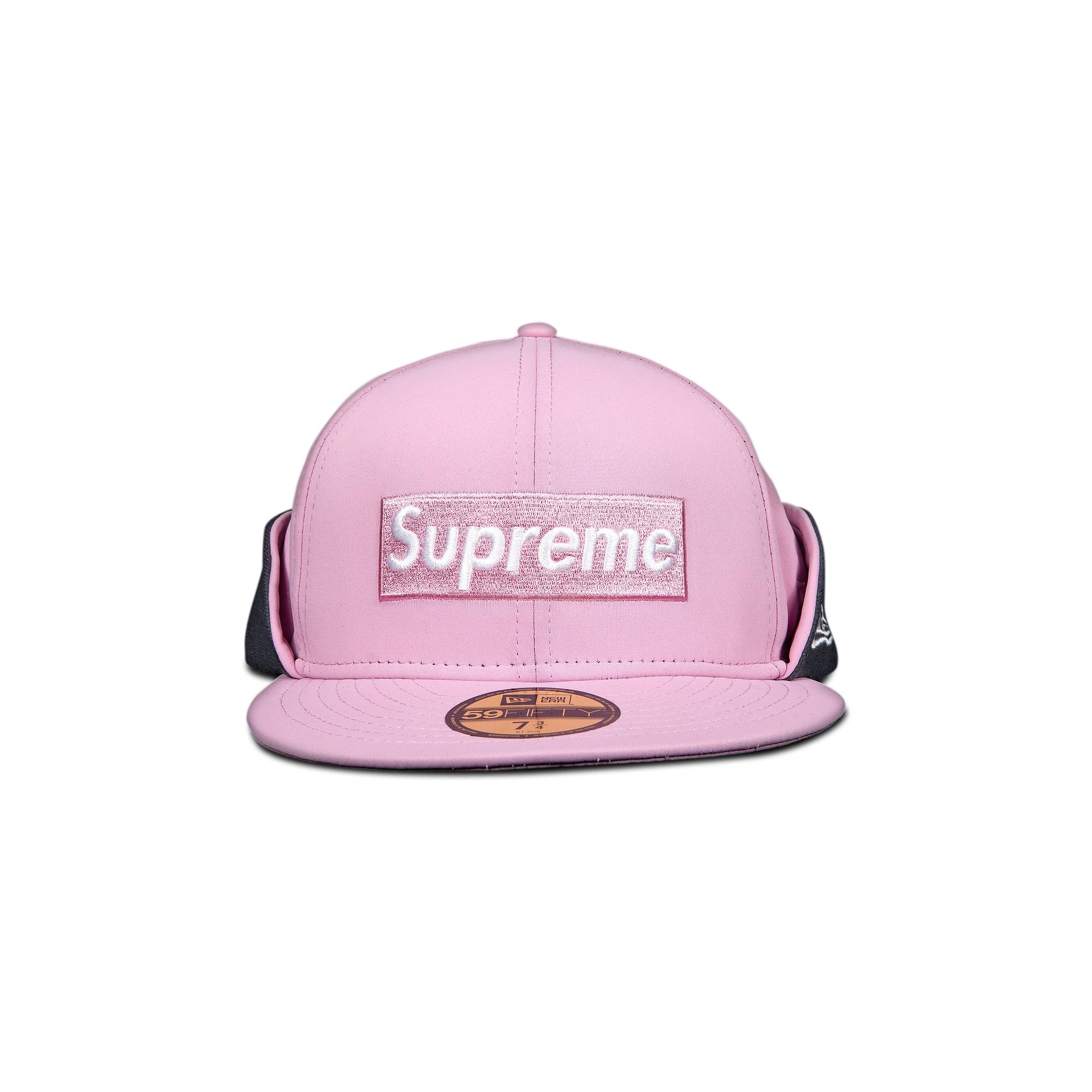 Supreme x WINDSTOPPER Earflap Box Logo New Era 'Pink' - 1