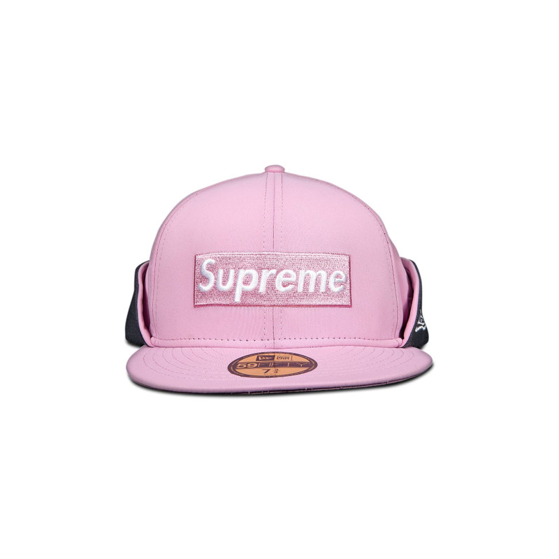 Supreme x WINDSTOPPER Earflap Box Logo New Era 'Pink' - 1