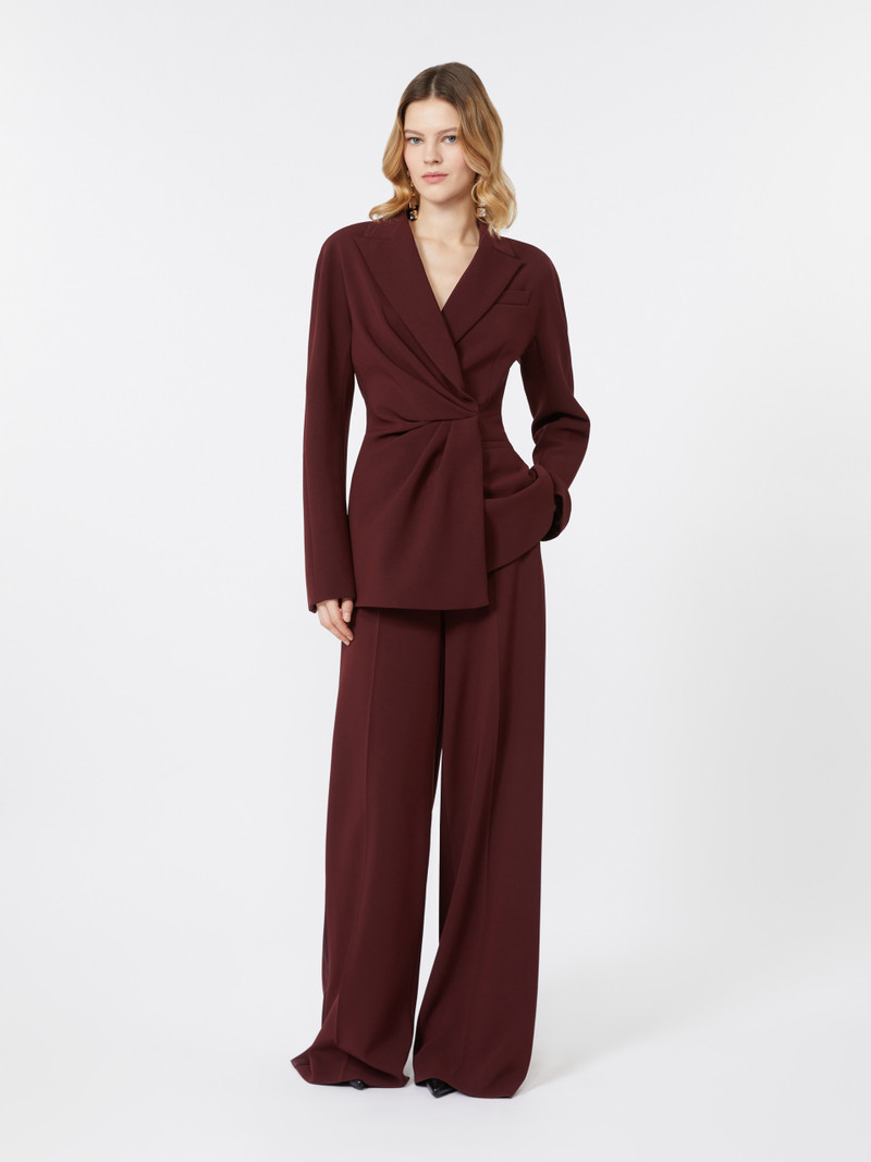 Max Mara ALARE Wrap jacket in cady outlook