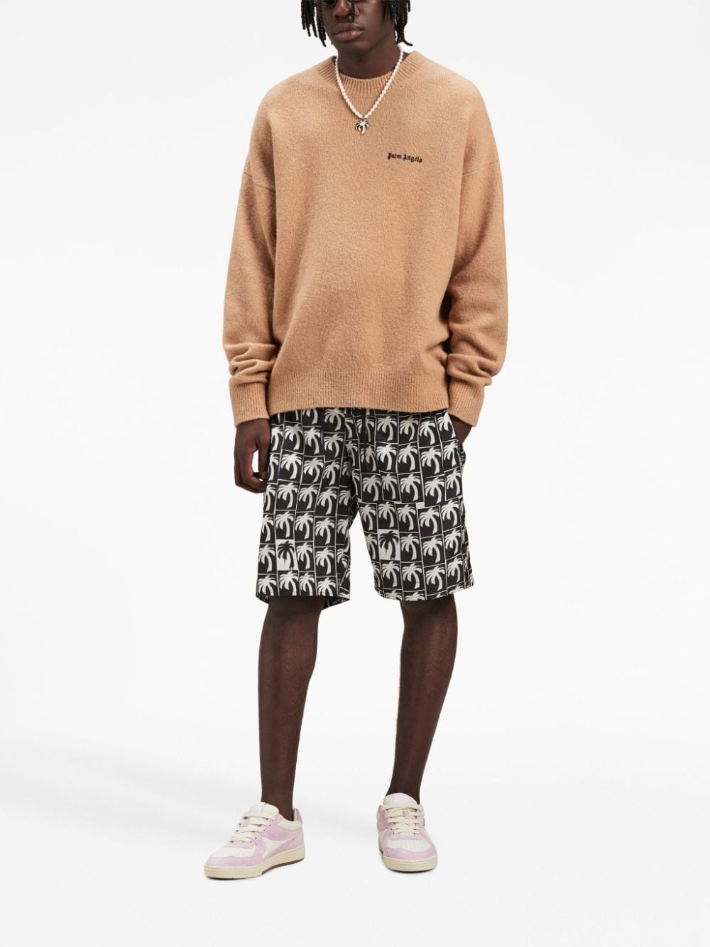 logo-print swim shorts - 2