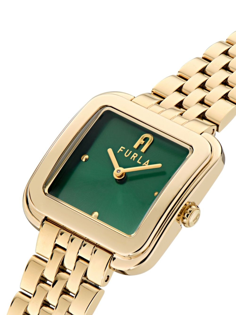 square-gold tone watch - 2