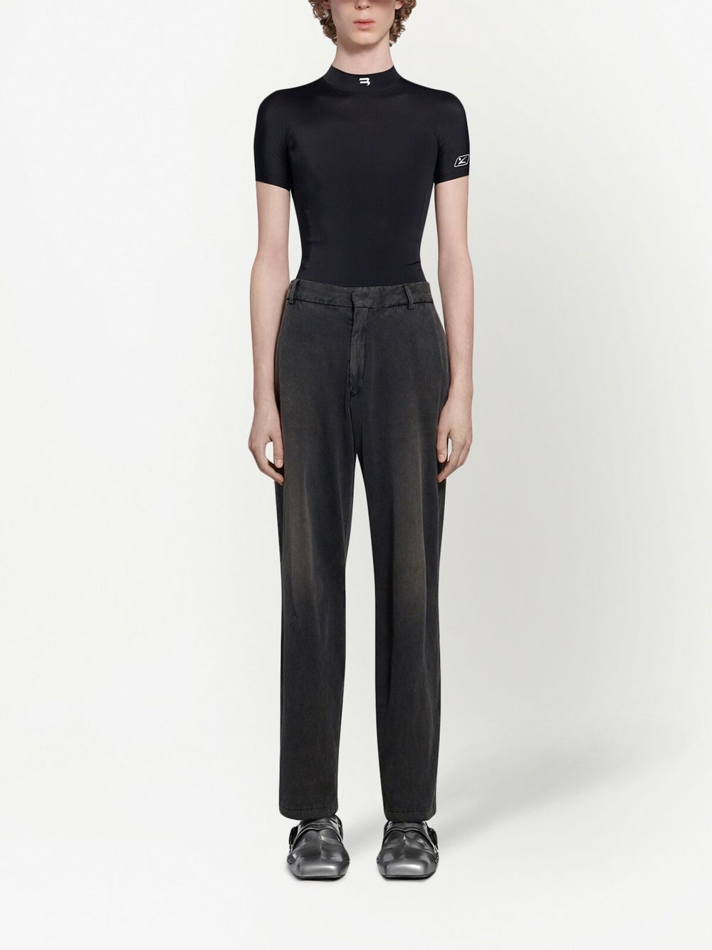 straight-leg cut trousers - 2