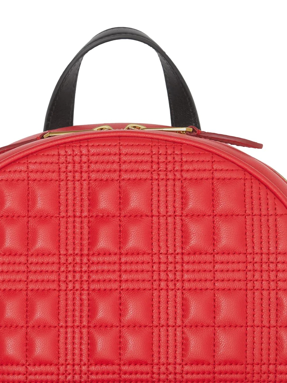 quilted monogram backpack - 3