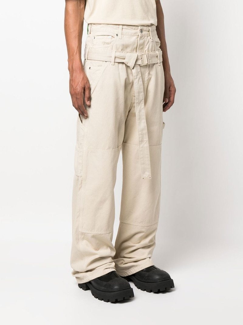 belted wide-leg trousers 3