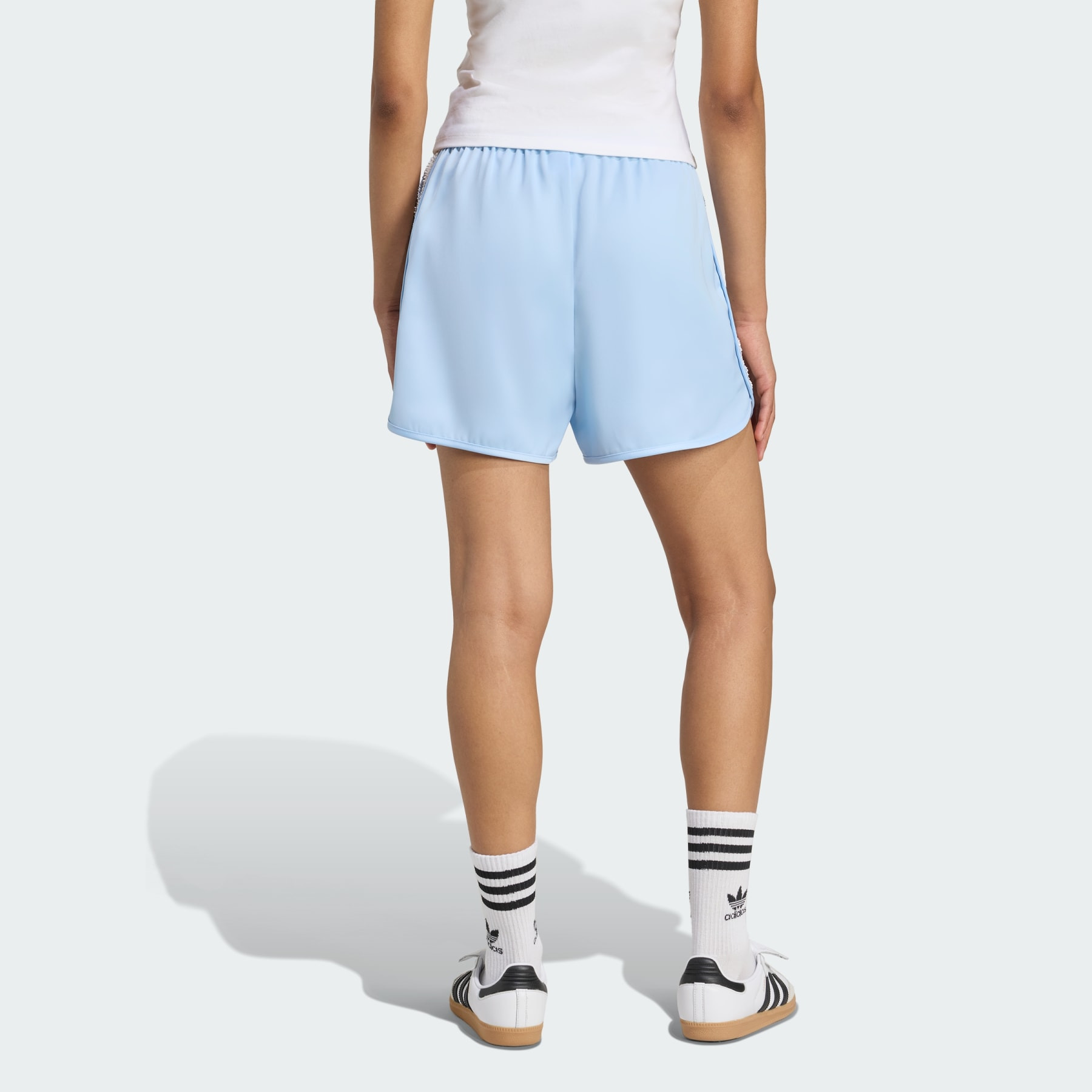 adidas Originals Satin Shorts Ruffle 3-Stripes - 3