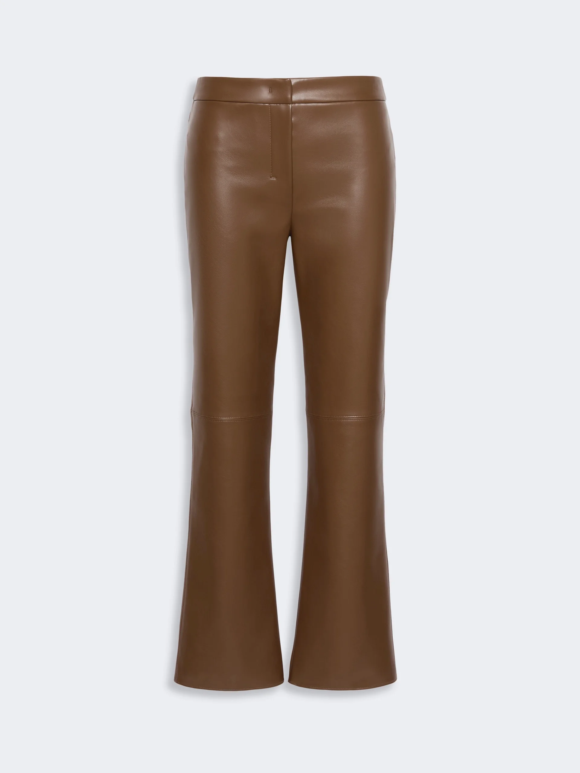 SUBLIME Slim-fit coated jersey trousers - BROWN - 1