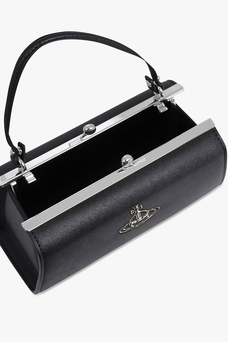 Vivienne Westwood DOLL XL FRAME PURSE | BLACK/SILVER outlook