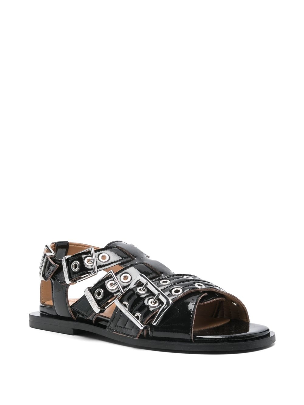 Ganni Women Feminine Buckle Sandals - 4