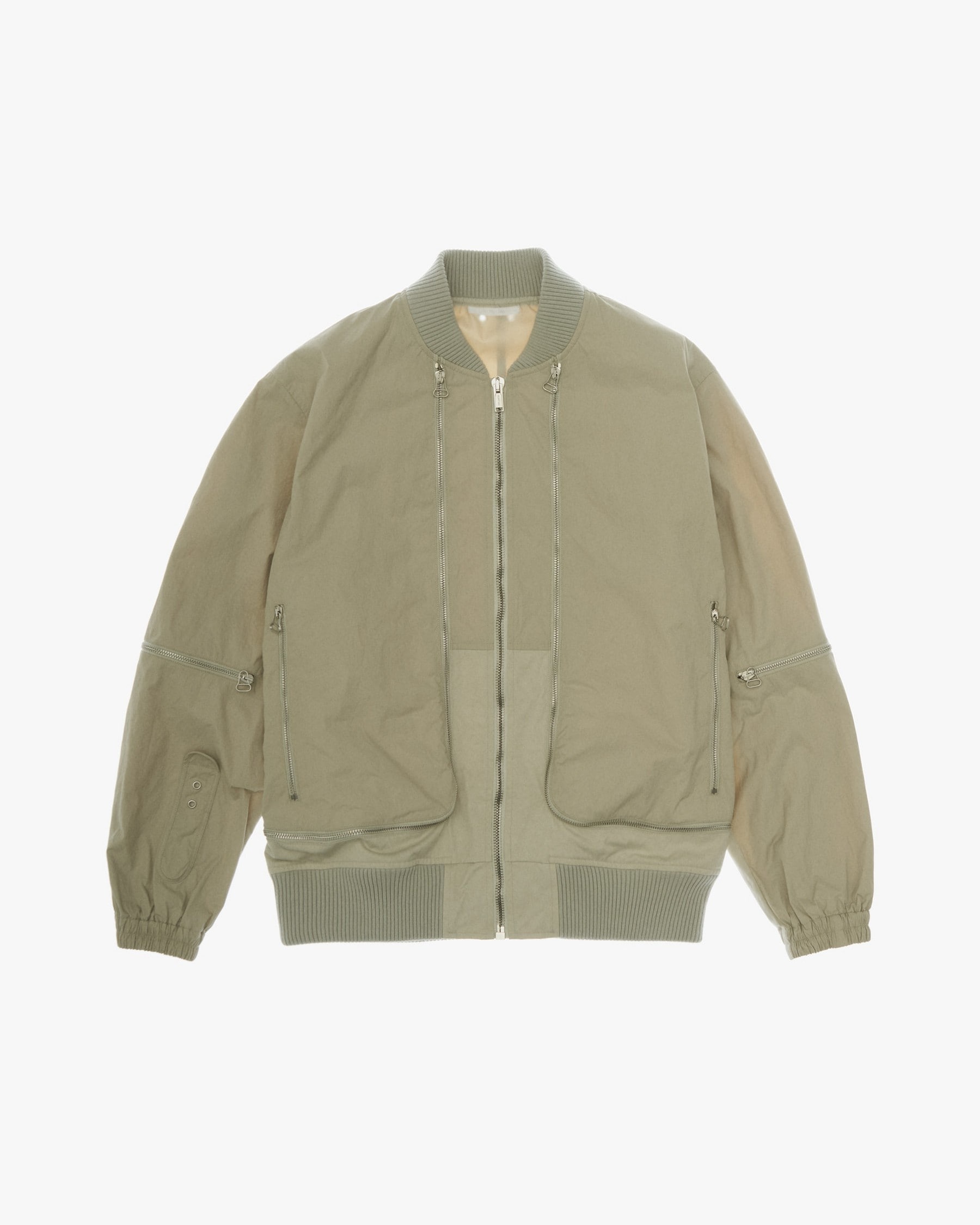 ZIP MESH BOMBER JACKET - 1