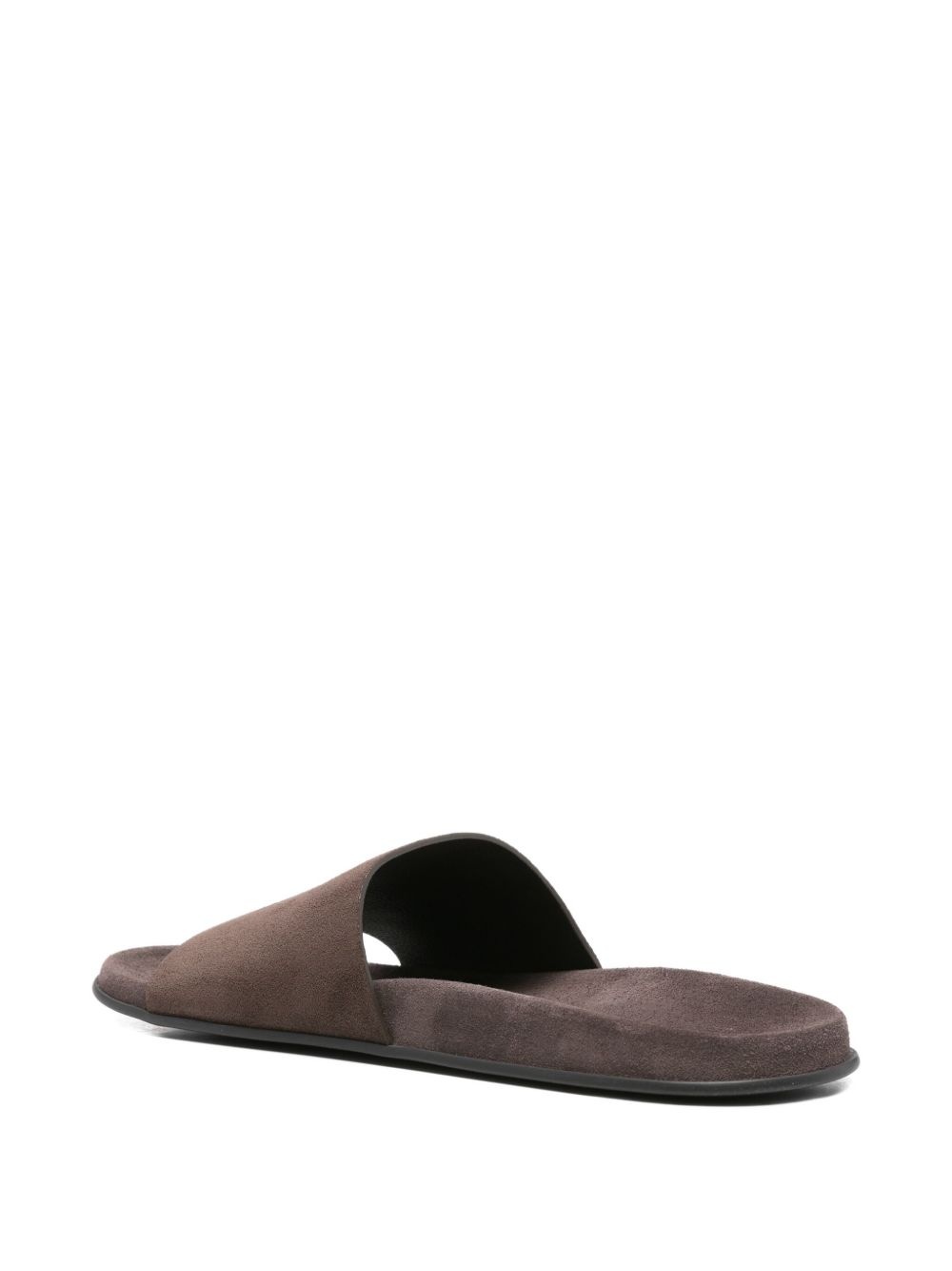 Hugh leather slides - 3