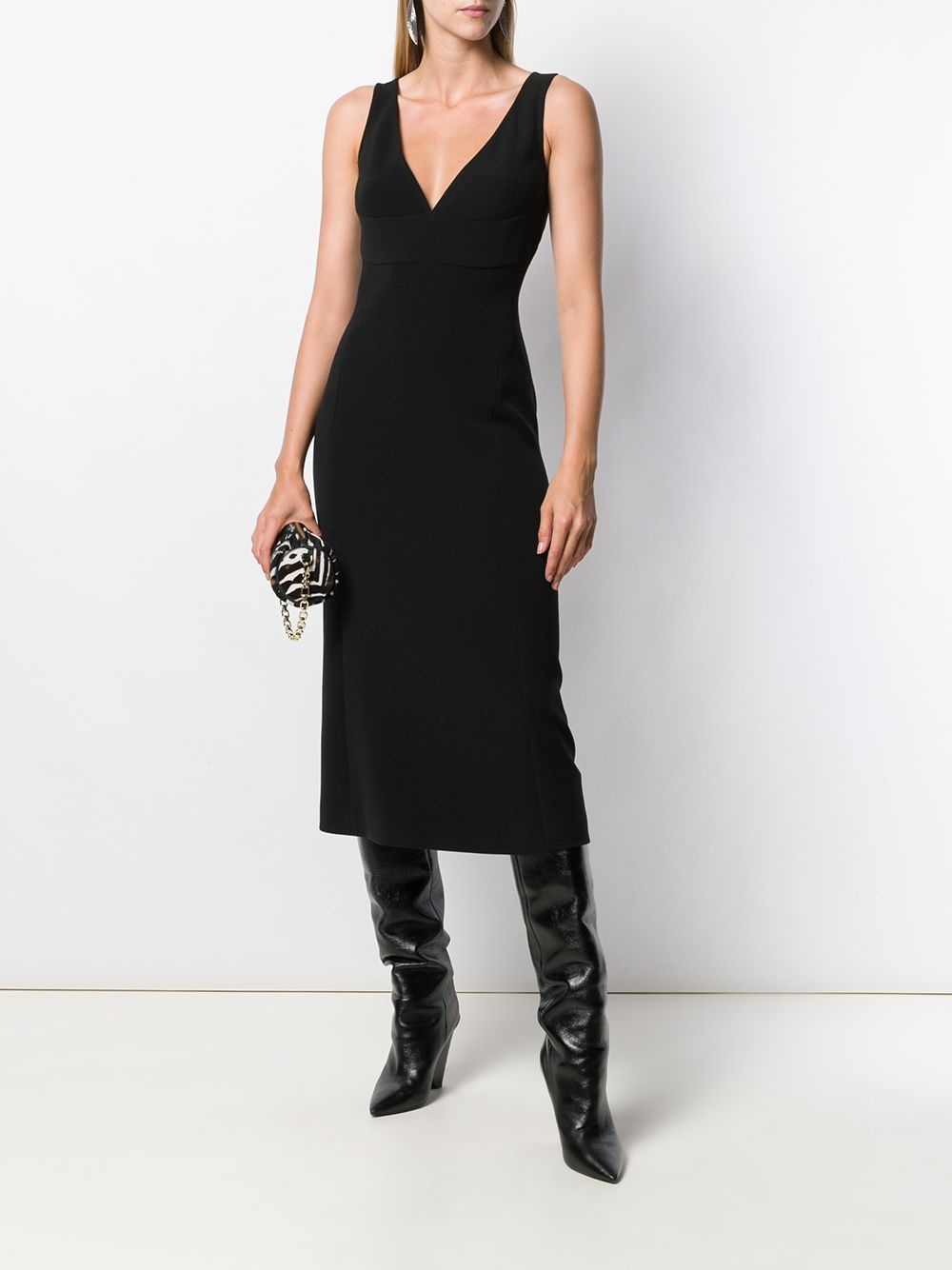 sleeveless midi dress - 2