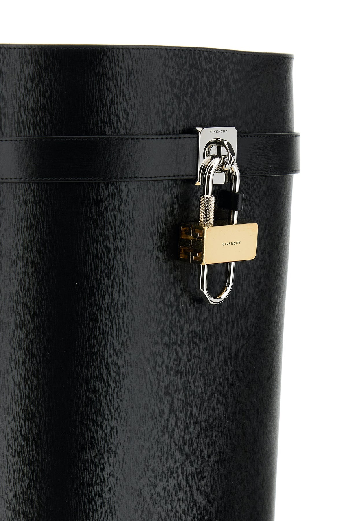 Black leather Shark Lock boots - 5