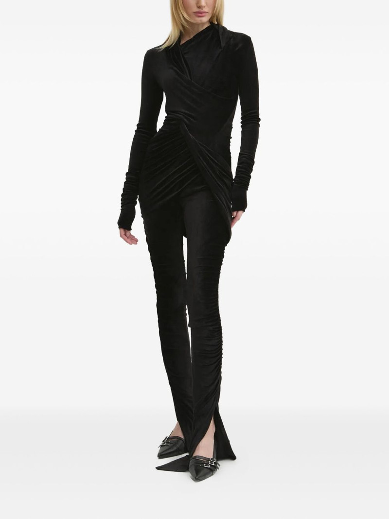 Rick Owens Lilies draped asymmetrical  top outlook