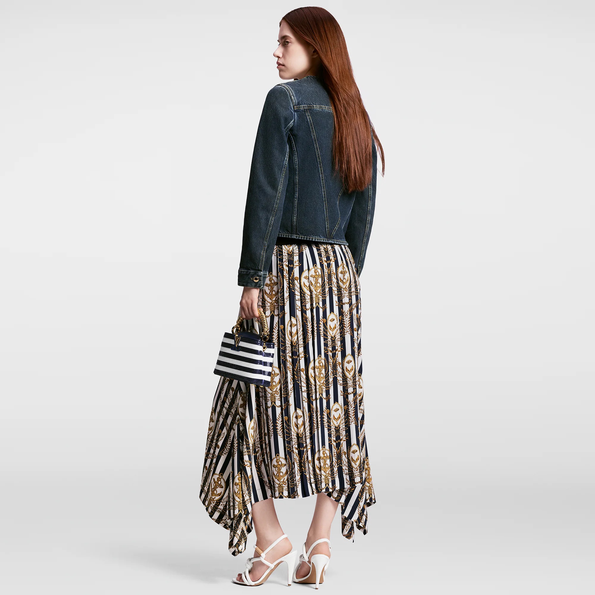 Nautical LV Patch Denim Jacket - 3
