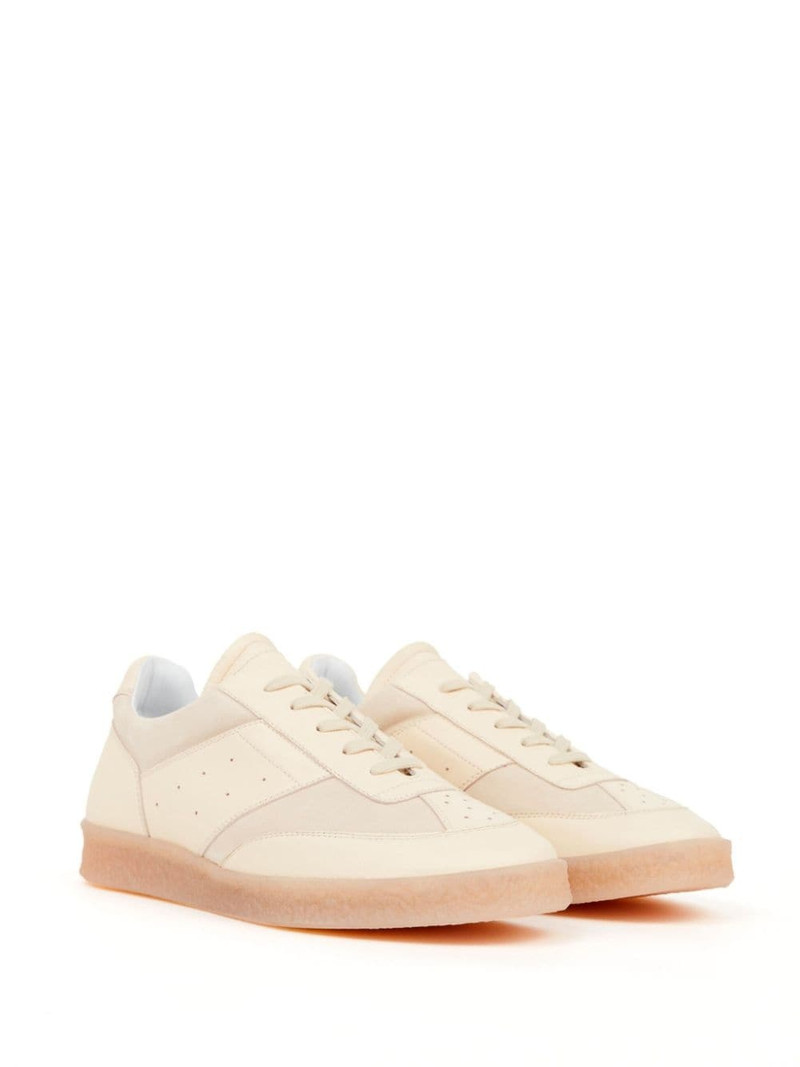 MM6 Maison Margiela panelled leather sneakers outlook